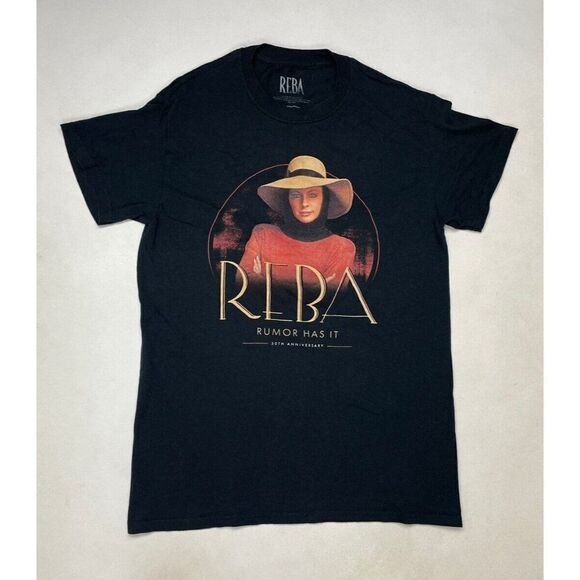 Reba Rumor Has It Graphic T-shirt Women Small Black Short Sleeve Music - Picture 1 of 5